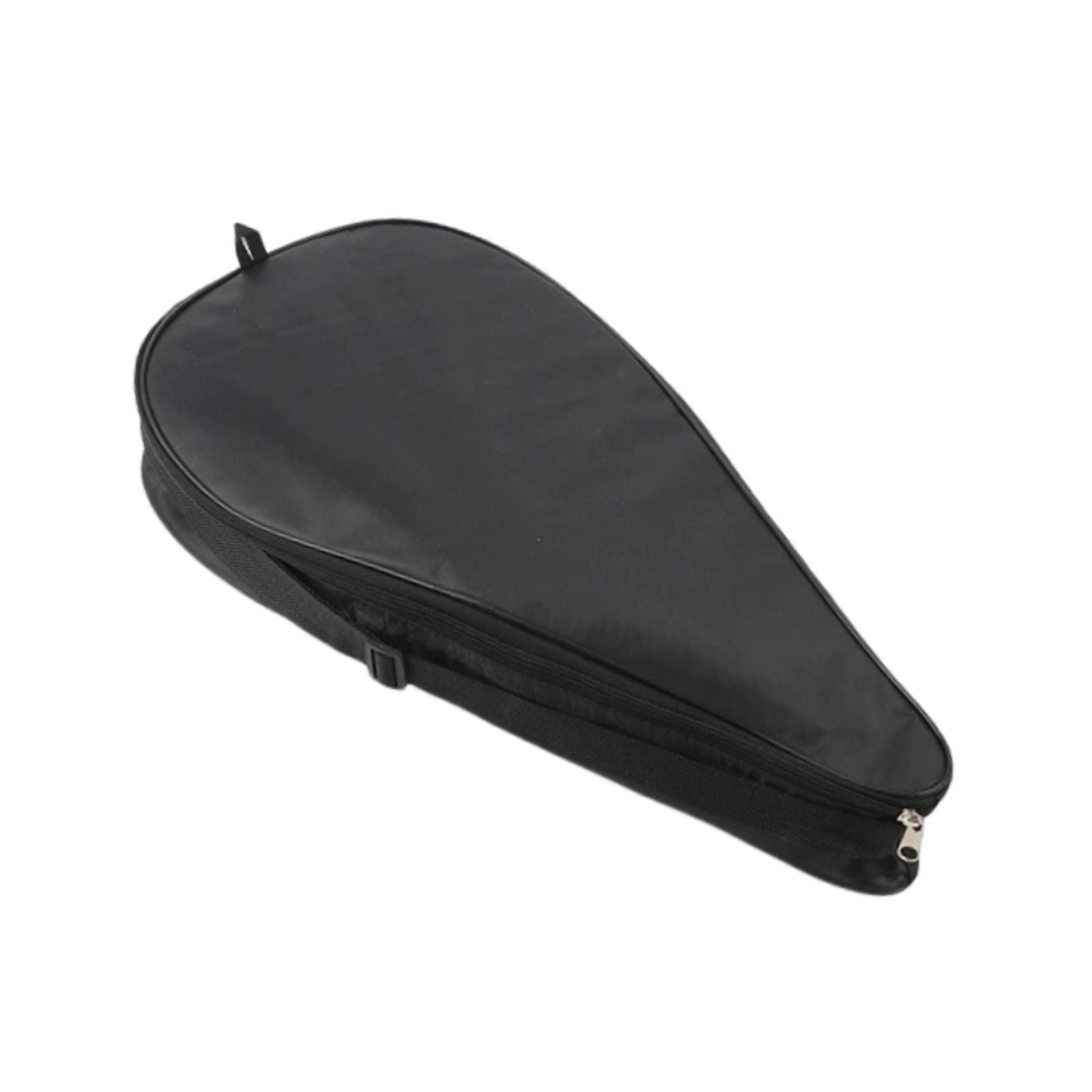 

Portable Tennis Racket Cover Oxford Material Organizer Bag with Adjustable Strap for Play and Training чорний