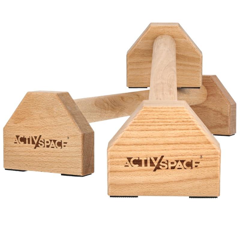 Wooden Parallette Handles For Push-Ups, Long