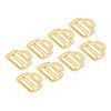100Pcs Cute Paper Clips Yellow Cup Style Strong Metal Exquisite Color Kids Paper Clips for Home Scho