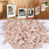 50pcs Colorful Wooden Clip for DIY Decorative Photo Storage and Crafts