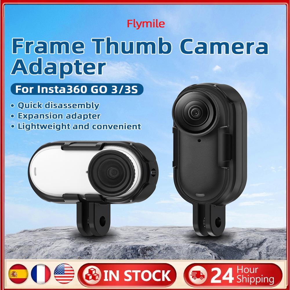 Für Insta360 GO 3 GO 3S Vertikales & Horizontales Action-Halterungs-Set Adapter-Halterung Lange Schraube Kühlkörper-Halterung Schutzhülle