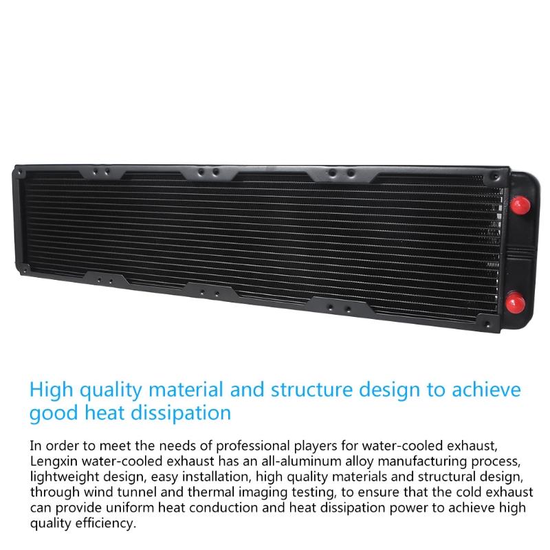 Water Cooling Computer Radiator 18 Pipe Aluminum Heat Exchanger Liquid Cooling Heat Sink for CPU PC Water Cool System