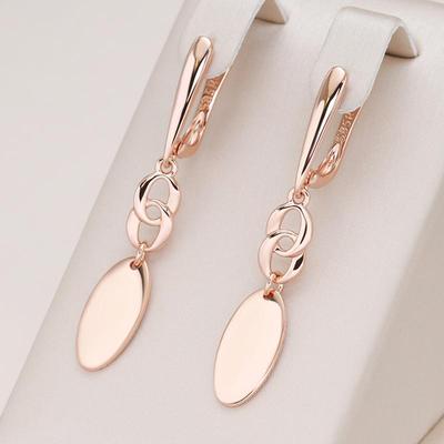 Simple Round Chain Dangle Earrings for Women Statement Jewelry Accessories