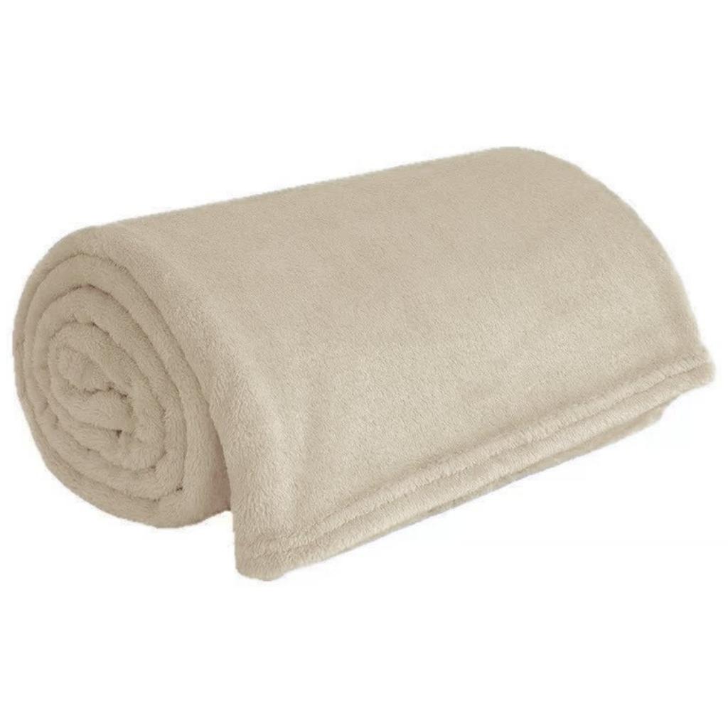 Gładki Koc Cosy 160X200 Cm Beżowy