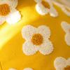Yousheng Plush Flower Pillow Cover Spring Summer Throw Pillow Case Farmhouse Decor Pillow Case with Hidden Zipper for Sofa Bed Home Decoration