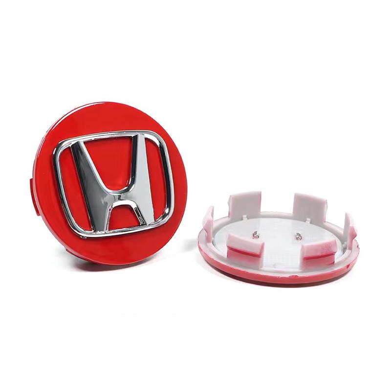 AAAKN1 4PCS 58/69mm Car Hub Cap Decor Sticker Badge Wheel Center Cover Decal Auto Modification Accessories For Honda Civic Accord