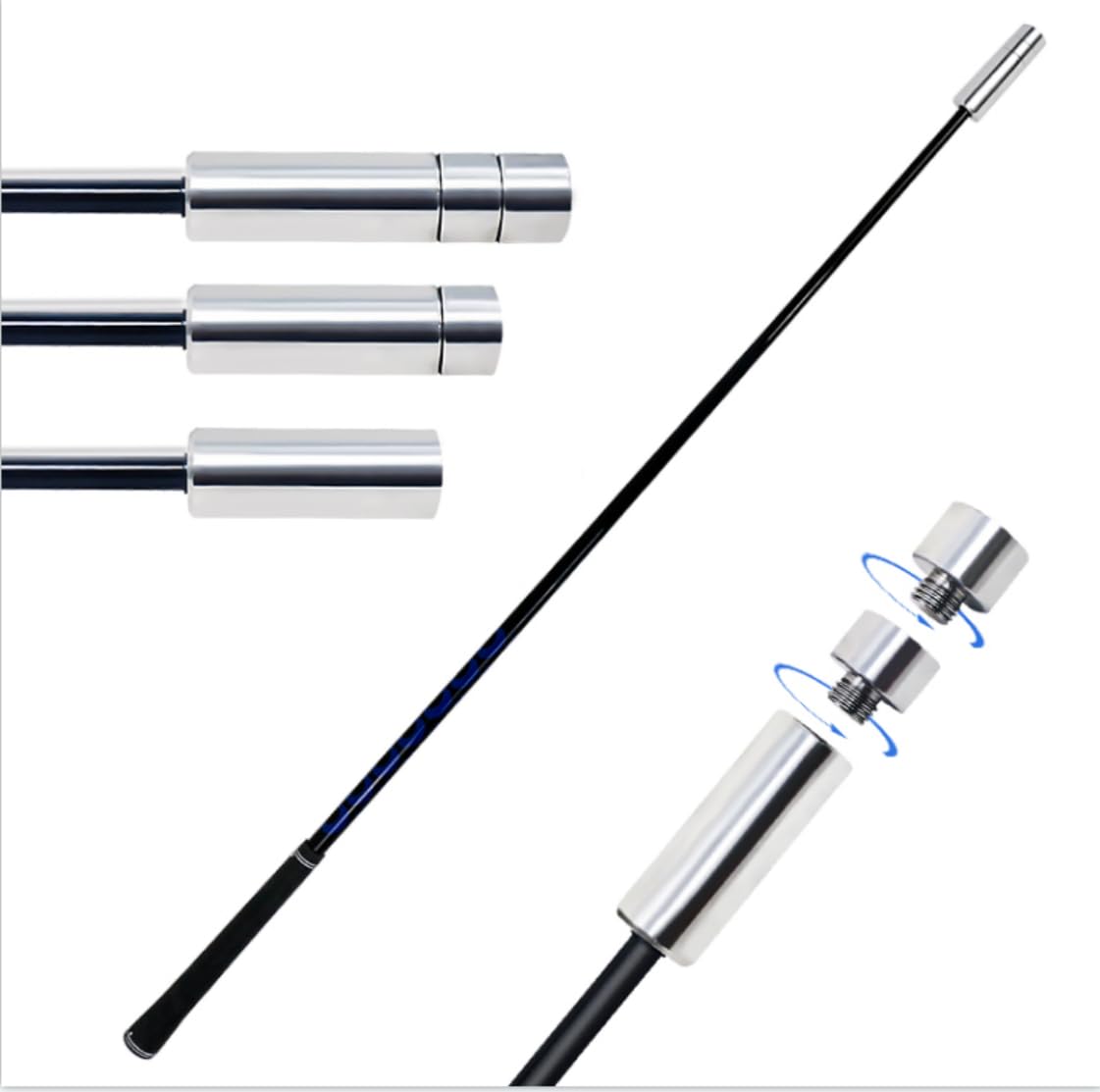 

Оборудование для тренировки гольфа 3WAY с регулировкой веса Вал для увеличения скорости свинга Увеличение скорости головы Оборудование для тренировки свинга Увеличение дальности 3 уровня Тяжелый Средний Средне-легкий