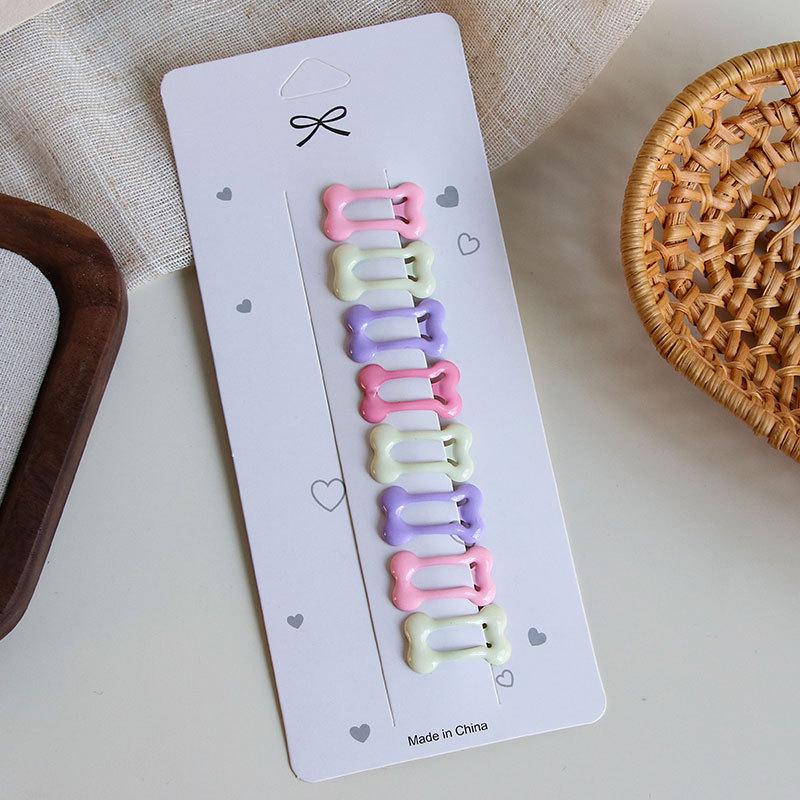 Dopaminfarbene Haarspangen: Süßes Stern- & Herz-BB-Clip-Set für Mädchen & Frauen