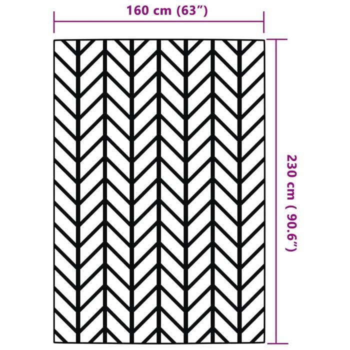 VidaXL Tapis d'extérieur Gris 160x230 cm PP, tapis de jardin, tapis de sol, moquette de sol, carpette, tapis de patio 368543