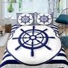 Luxury 3D Nautical Anchor Bedding Set Bedroom Soft Modern Bedspreads Comefortable Kids Duvet Cover Quilt Cover And Pillowcase