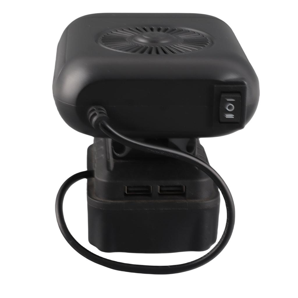 Battery Powered Heater 90 Degree Flip 2 Temperatures 2xUSB Portable Space Heater for BL1830 BL1850 BL1840 BL1845 BL1815