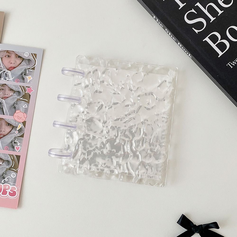 Mushroom Hole Photocards Holder Loose Leaf Bill Storage Booklet Idol Card Collection Binder Gift