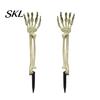 Halloween Home Decoration Decoration, Plastic Skeleton Hand Yard Stake, Realistic Bone Prop for Outdoor Festive Decor Garden Decor, Spooky Party