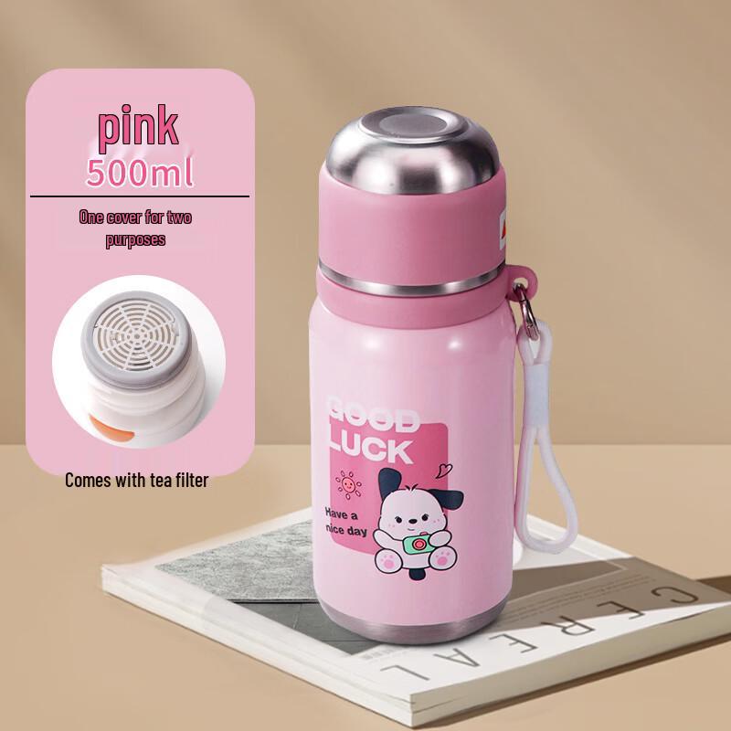 Cute Cartoon Dog 316 SS Insulated Water Bottle