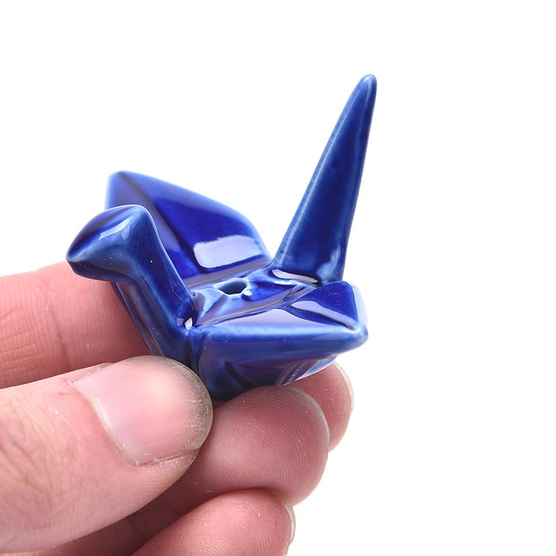 1Pcs Thousand Paper Crane Shaped Incense Stand Holder Ceramic Incense Burner