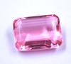 Washington's Birthday 182.50 Carat Pink Topaz Lap Created Emerald Shape Certified Gemstone SN633