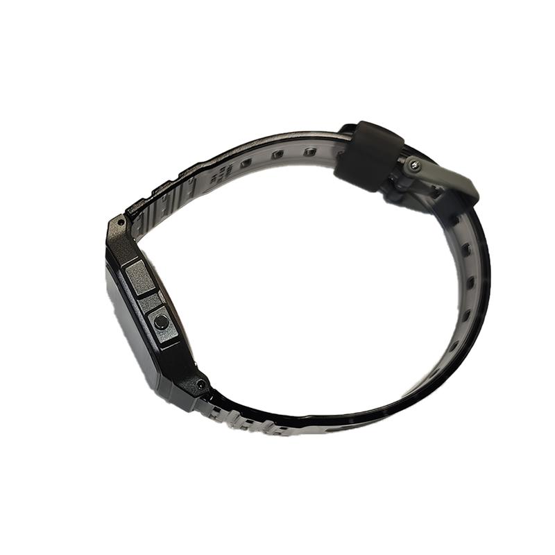 CASIO Customized watch modified series silver resin case fashion trend F-91WS-8 modified-dark green silver engraving Quartz r F-91WS-8