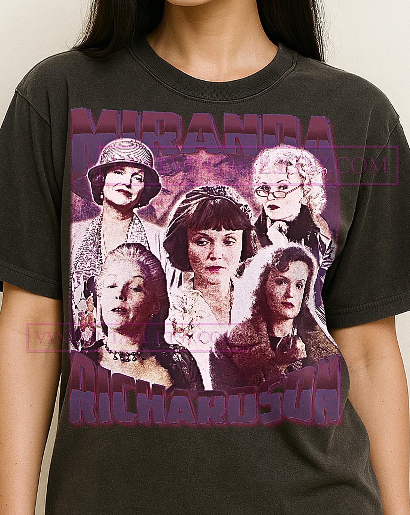 MIRANDA RICHARDSON T-Shirt, Vintage Actress Star Celebrity Performer Tee, 90s Retro Throwback, Miranda Richardson Sweater S