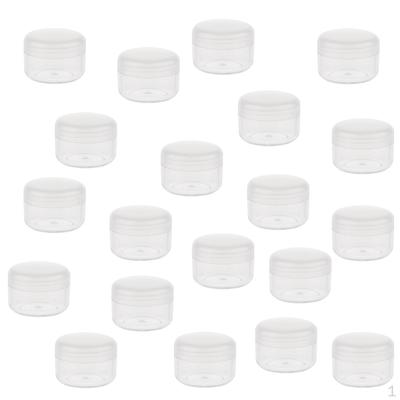 Portable Small Jars Pots, Empty Cosmetic Lids (20Pcs) , 5g