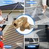 5 Nozzle Tips High Pressure Washer Kit 360 Degree Pivoting 1/4 Brass Turning Pivoting Coupler 4500psi Rated