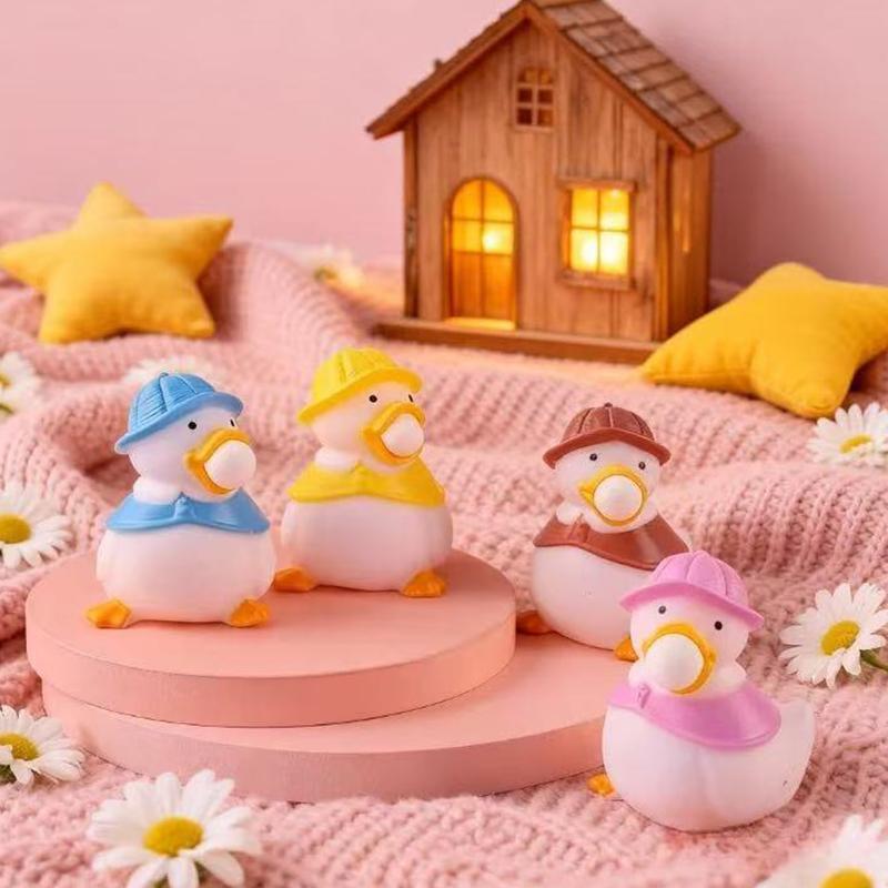 Bubble Blowing Duck Fidget Toy BPA-free Soft PVC Stress Relief Sensory Toy for Kids Adults Travel Pocket Fidget Use