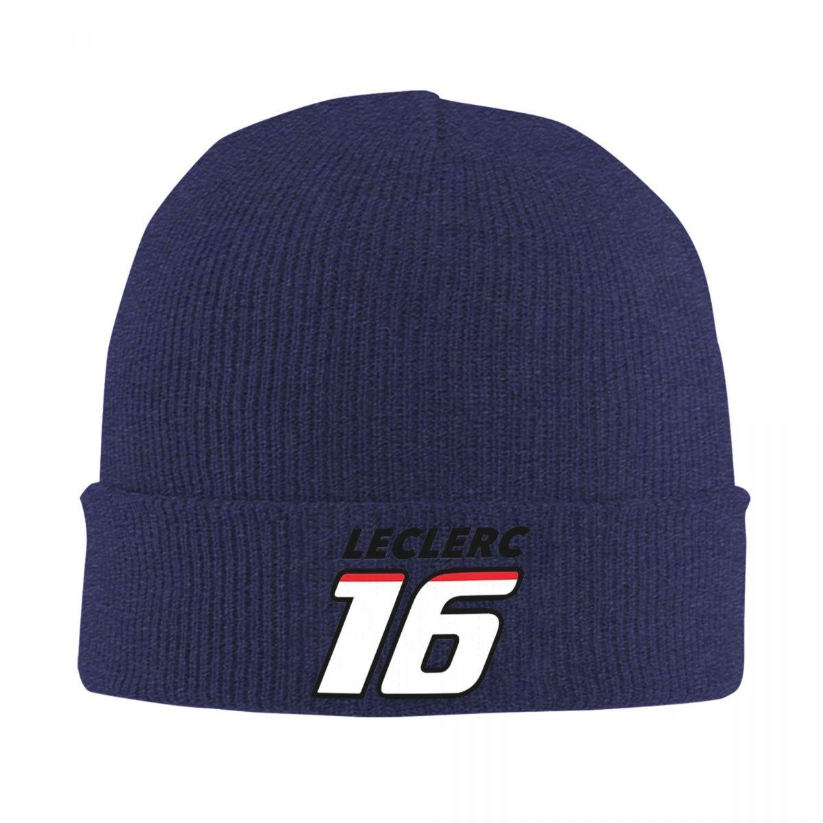 

Leclerc 16 F1 Warm Knitted Cap Fashion Bonnet Hat Autumn Winter Outdoor Beanies Hats for Men Women Adult One Size