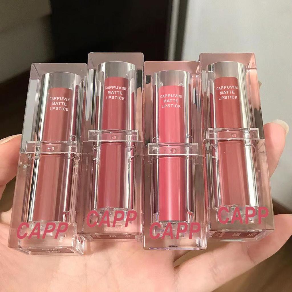 6 Colors Matte Lipstick Waterproof Velvet Lipstick Sexy Red Brown Nude Pigments Long Lasting Lip Gloss Lip Makeup