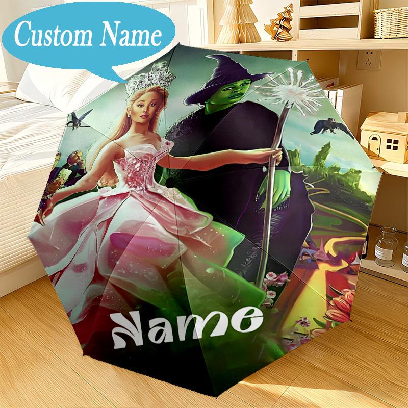 Custom Name Umbrella Magic Friendship Witch Umbrella 8-Frame for Travel, Camping, Casual Lightweight Portable, Essential for Family Gifts