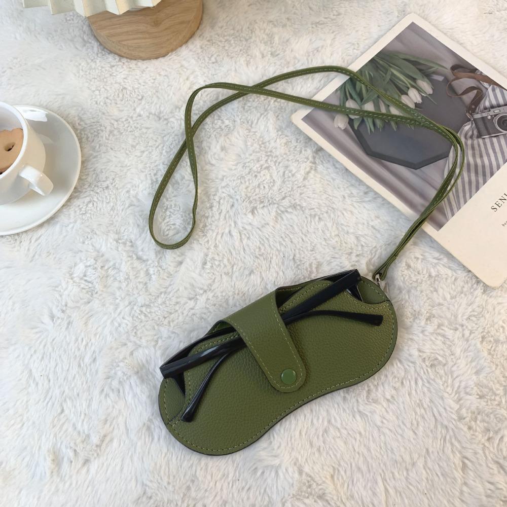 PU Leather Sunglasses Pouch with Lanyard Hanging Sunglasses SunGlasses Holder  Eyewear Accessories