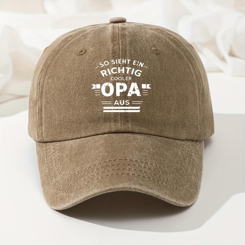 Letter Print Baseball Cap Men's Outdoor Peaked Cap Hip-Hop Dad Truck Casual Cap Retro Washed Cap Versatile for Men and Women