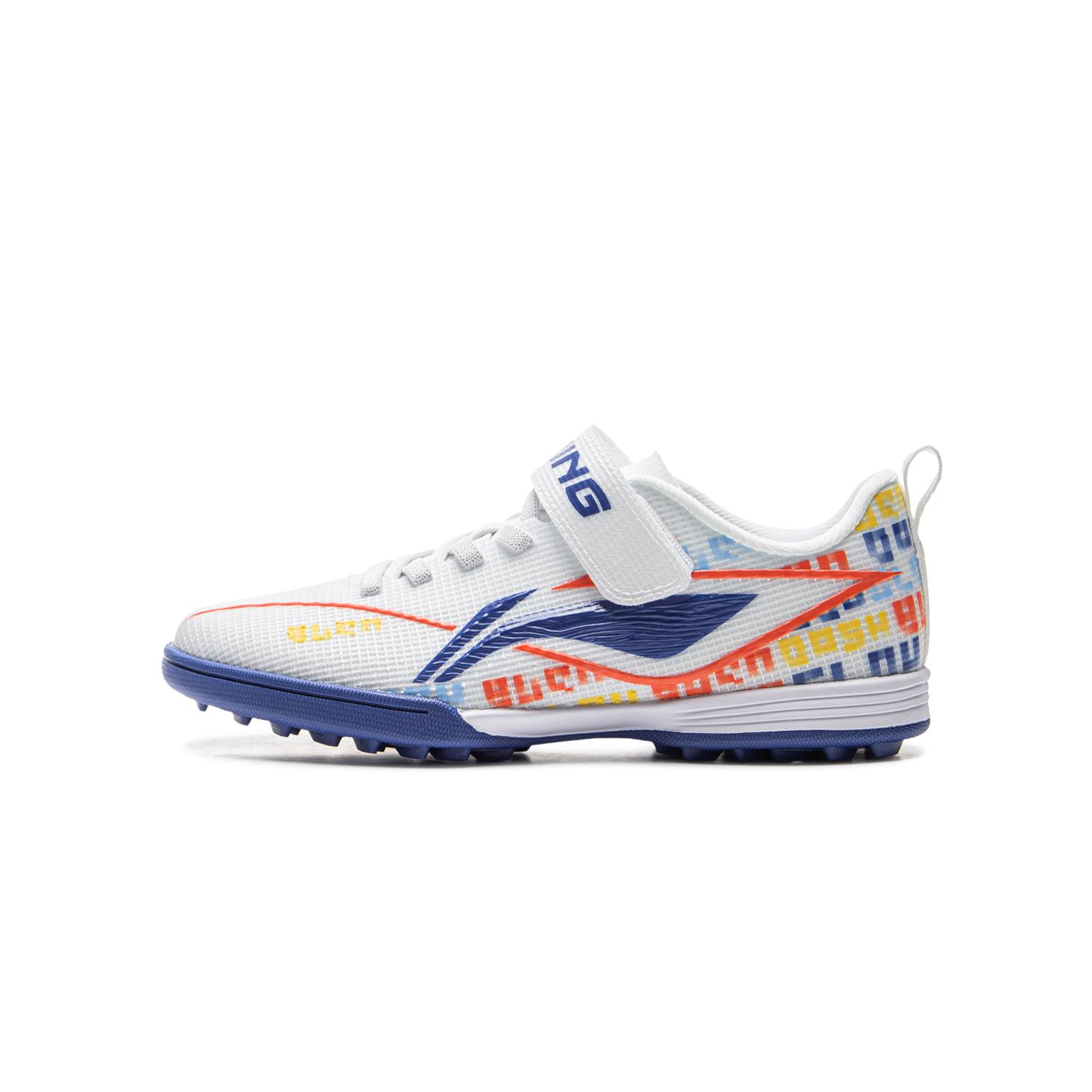 

Li Ning Подростковые футбольные бутсы Модные спортивные Простые низкие футбольные бутсы Детские футбольные бутсы Стандартные-Белые Темно-синие YKGV004-1 38