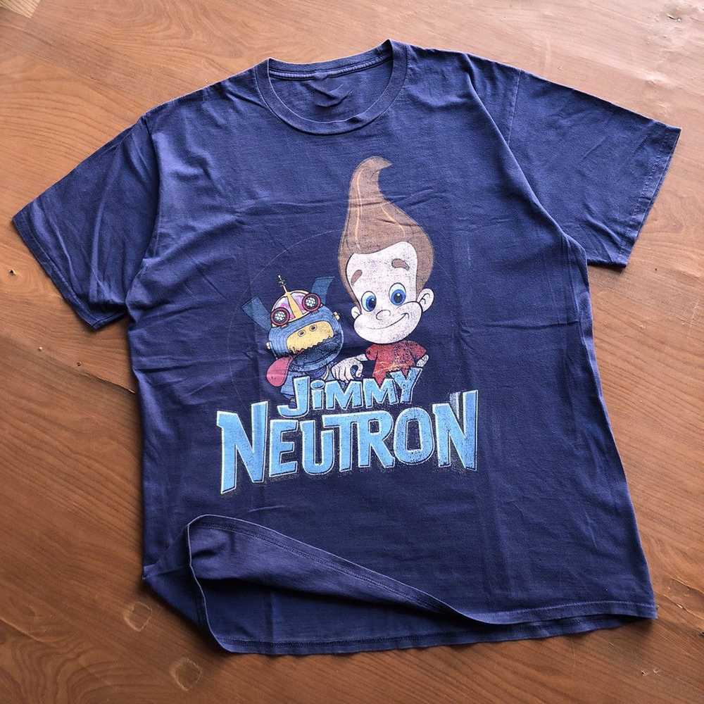 Jimmy Neutron Navy Blue Tee Adult Cotton Shirt 8D506 Unisex T-Shirt XL