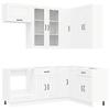 Kitchen Unit KALMAR 8 Pcs White Engineered Wood