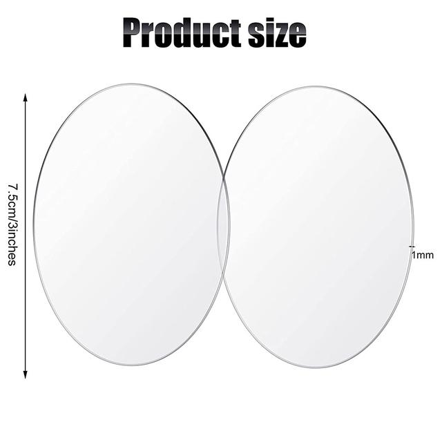 1/2mm Clear Circle Acrylic Sheet Plexiglass Disc Round Sign for Milestone Marker,Name Card,Cricut,Engraving,Painting,DIY Project