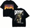 Koszulka dla fana anime Doom Harajuku Bawełniana Nowy Model High Street Retro Oversize Unisex Harajuku Wysoka Jakość Wygodna Klasyczna