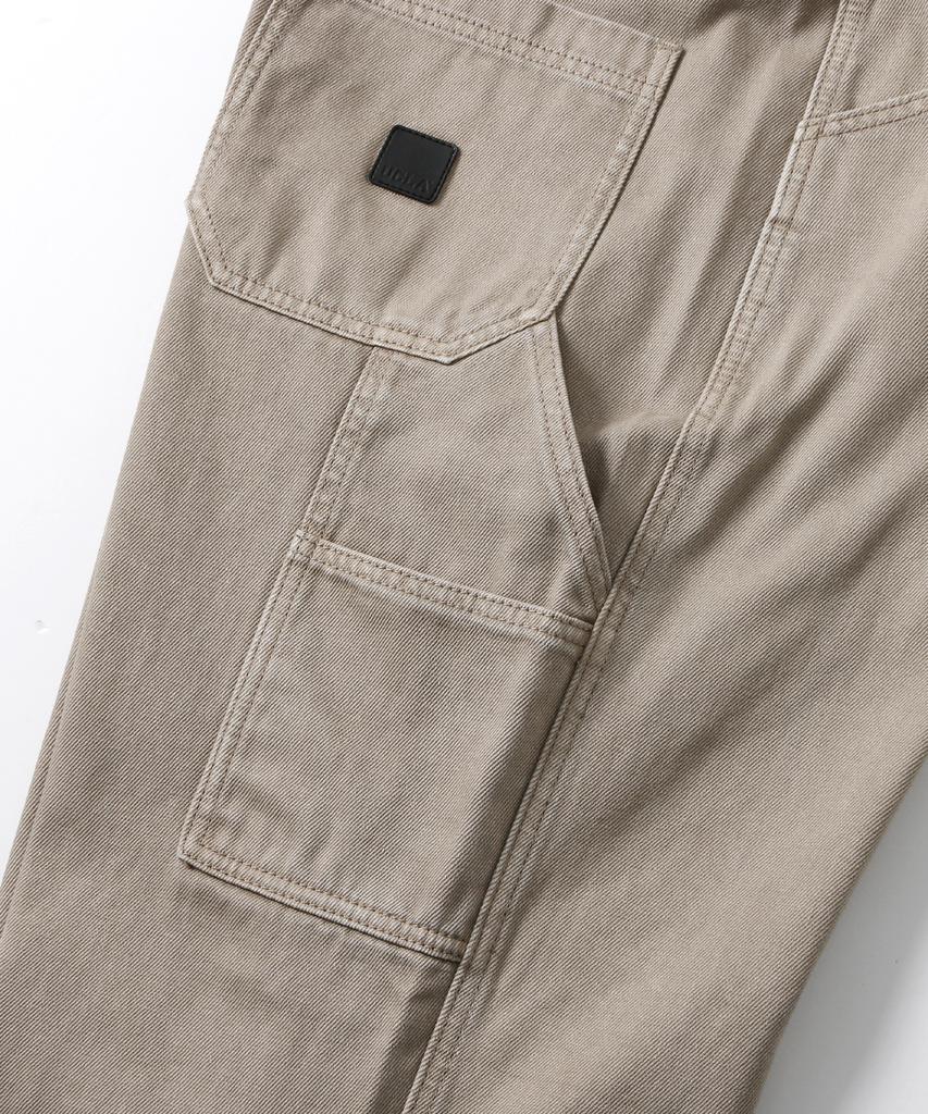UCLA Unisex Preppy Wide Hammerloop Denim Pants [Beige](Ub8Dp02_25)