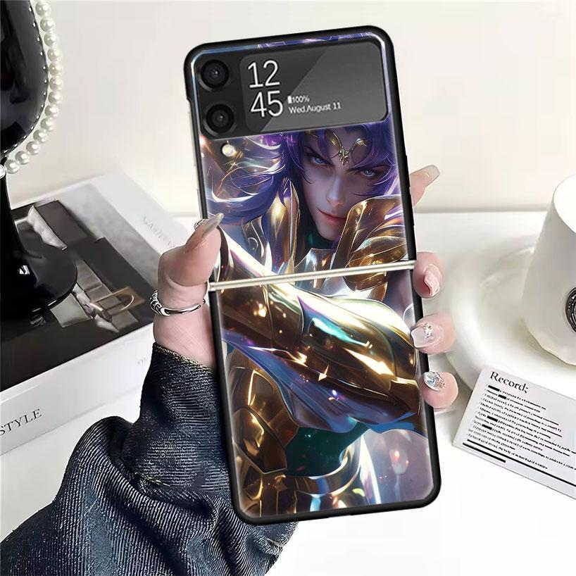 Saint Seiya Coole Hüllen Für Samsung Galaxy Z Flip 4 5 6 7 3 Z Flip7 Flip6 Flip4 Flip5 Flip3 5G Hart Stoßfest Fundas Hülle