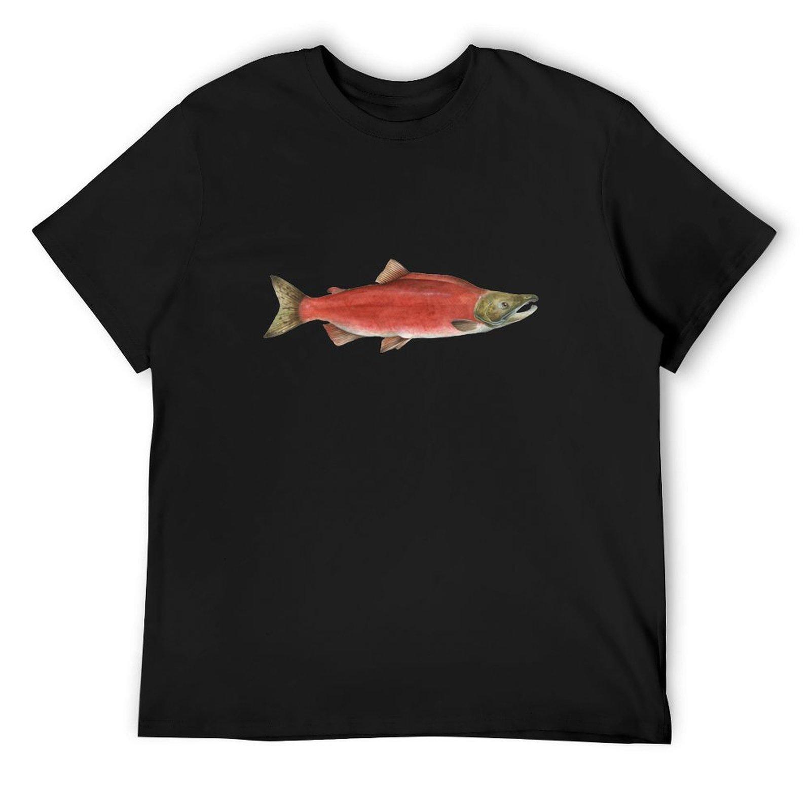 

Sockeye Salmon T-Shirt sweat essential t shirt mens t shirts 4XL