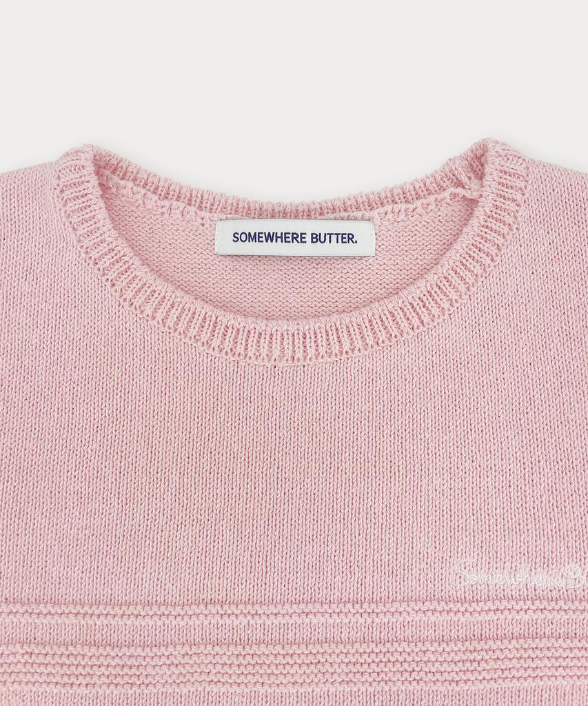 Sseomweeobeoteo Coty Half Knit - Pink