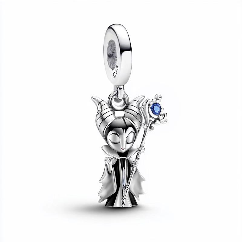New 925 Silve Minnie Mickey Castle Charms Beads Dangle For Bracelet Necklace keychain Woman Jewelry Gifts