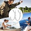 3/5/10/20Pcs Luminous Live Shrimp Fixing Hook Glow-in-the-dark Fishhook with Barbed Offset Saltwater Bass Fishing Hook Fishing Accessories