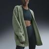 Nike Phoenix Cozy Bouclé Cardigan Loose Long Sleeve Knit Sweater Women Tops Horizon-Green FZ1712370