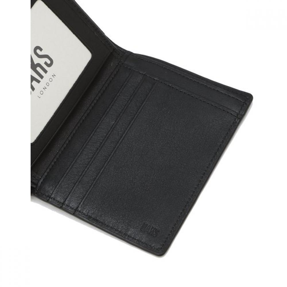 Daks Navy Logo Pattern Cowhide Wallet Dbwa4f290n2