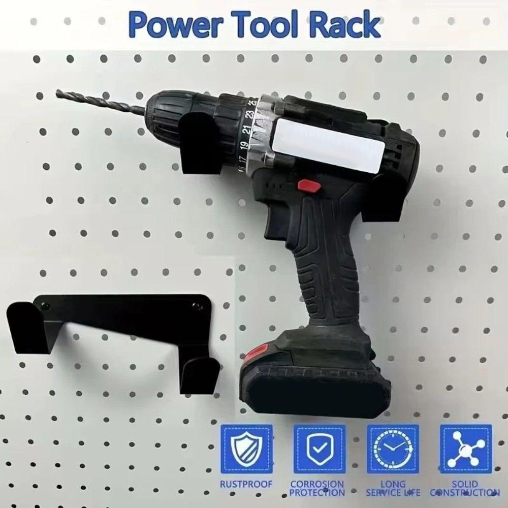 Wall-Mounted Electric Drill Stand Heavy Duty Drill Wall Storage Organizer  Garage Workbench