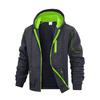 Men's Solid Color Zipper Sweatshirt Men's Sports Large Size Casual Sweatshirt Jacket