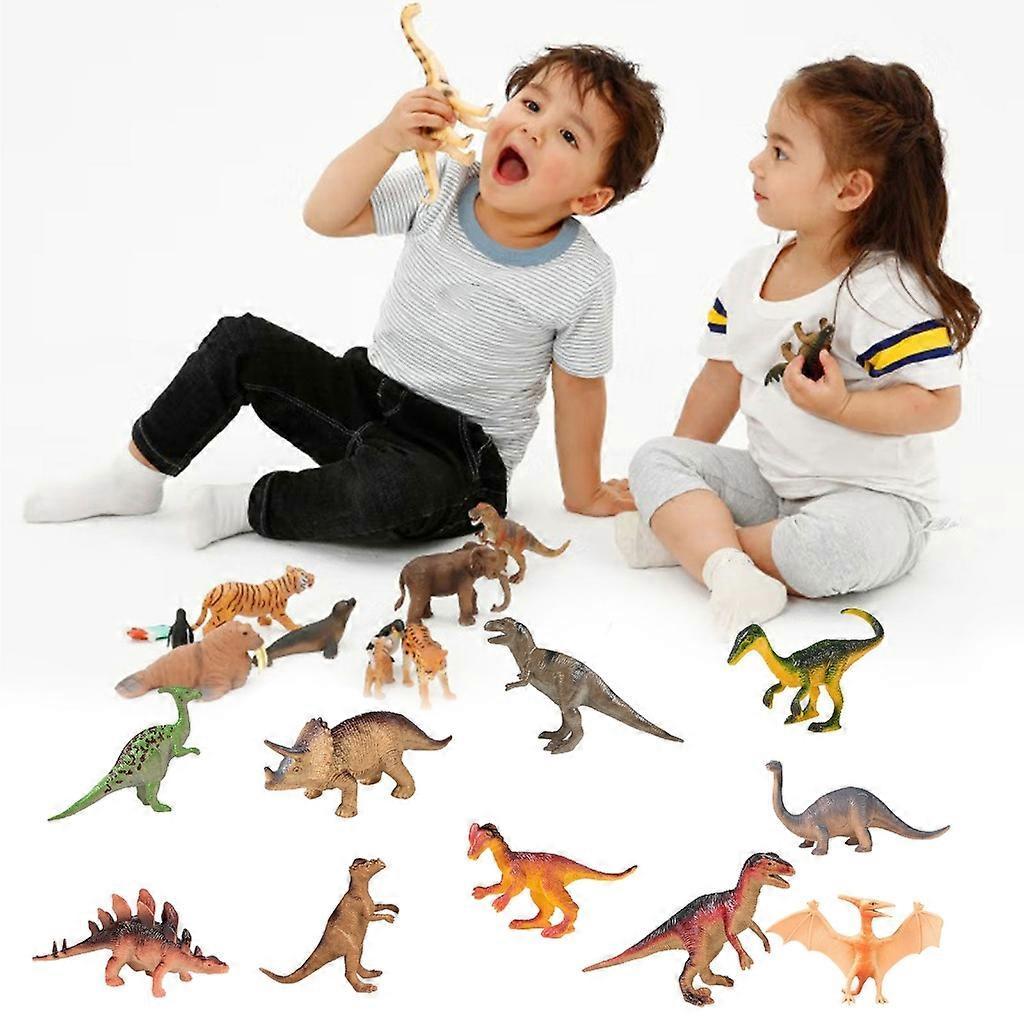 10PCS/Set Mini Animal World Model Figure Action Toy Set Kids Collection Toy