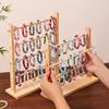 Vintage Wooden Storage Rack 2/3/4 Layer Jewelry Organizer Holder Hair Rope Rack  Home Decors