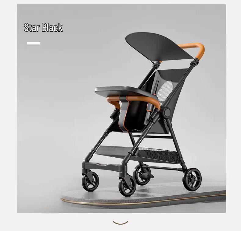 Compact Foldable Baby Stroller: Lightweight and Travel-Friendly, Carry-On Compatible