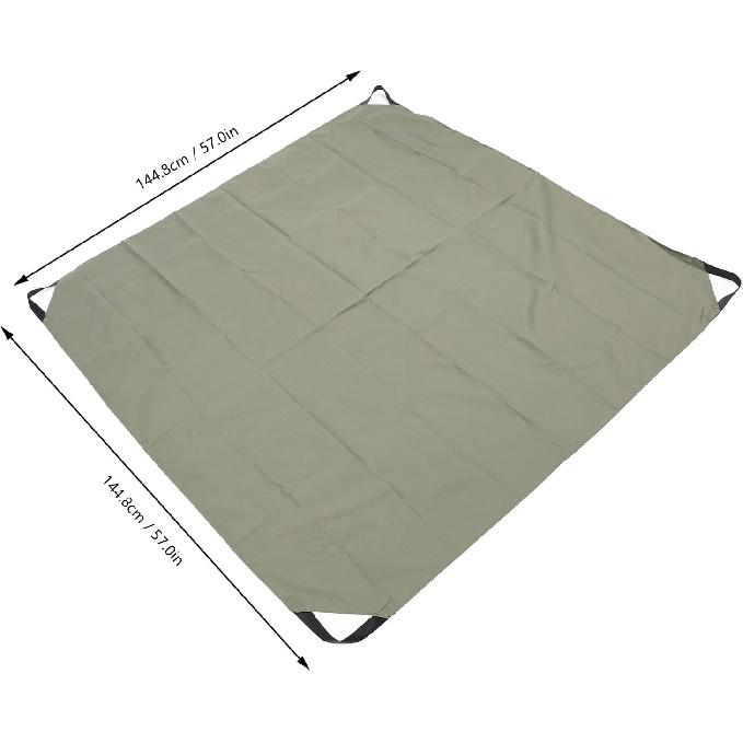 Leaf Collection Bag,Reusable Garden Yard Waste Bag,Oxford Cloth Foldable Leaf Collector Picnic Blanket with Handles,57x57 Inch