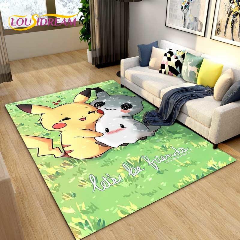 Japanese Anime Cartoon Cute Area Rug,Carpet Rug for Living Room Children's Bedroom Sofa Decoration,Kids Play Non-Slip Floor Mat